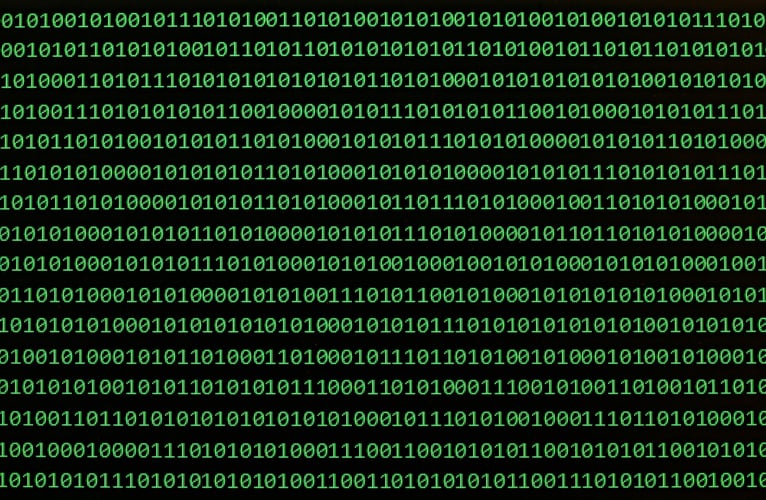close up of binary numbers background pattern